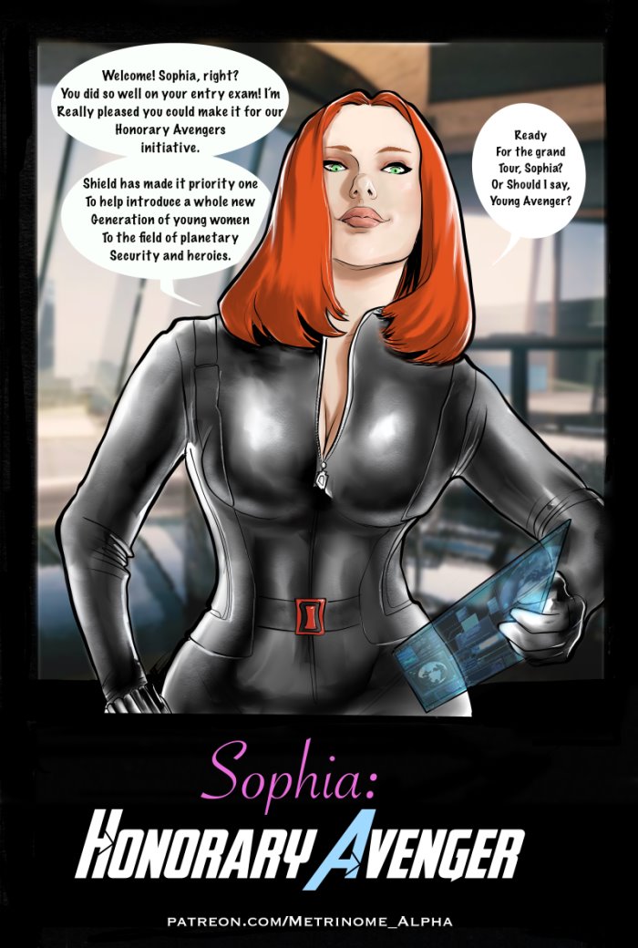 700px x 1040px - Sophia- Honorary Avenger - Metrinome - Porn Cartoon Comics