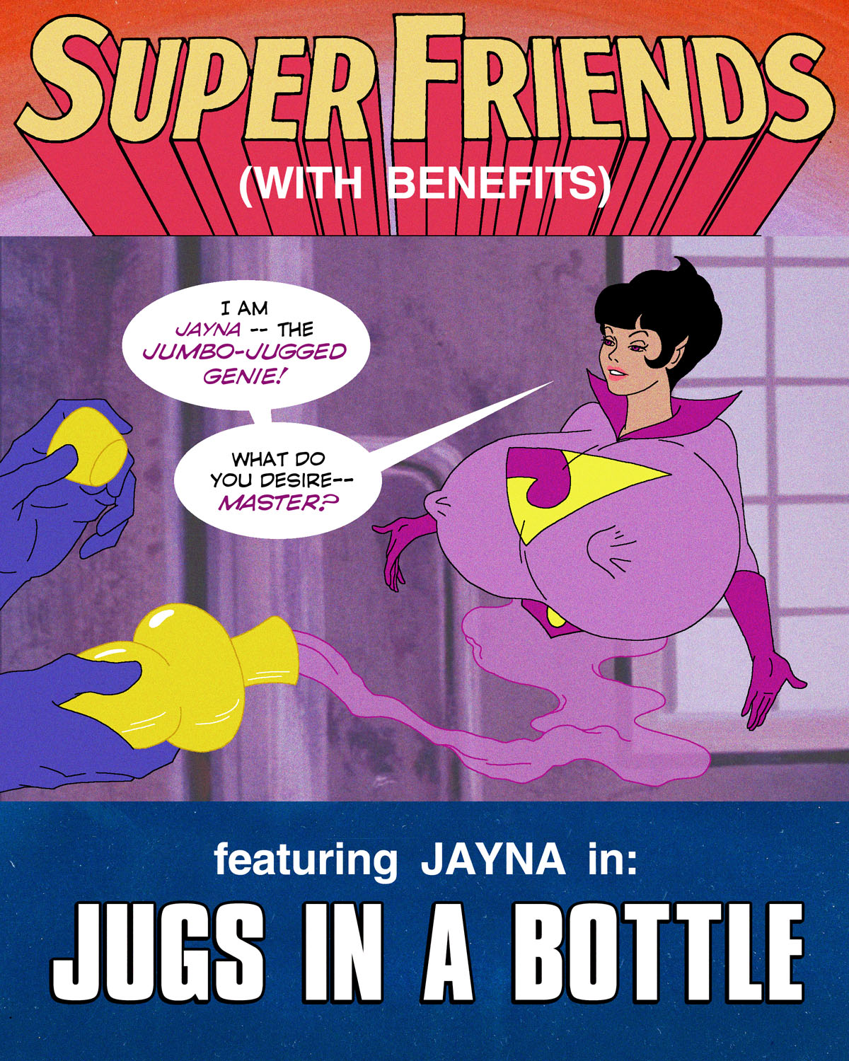 1200px x 1500px - Super Friends with Benefits- Jugs in a Bottle - Porn Cartoon Comics
