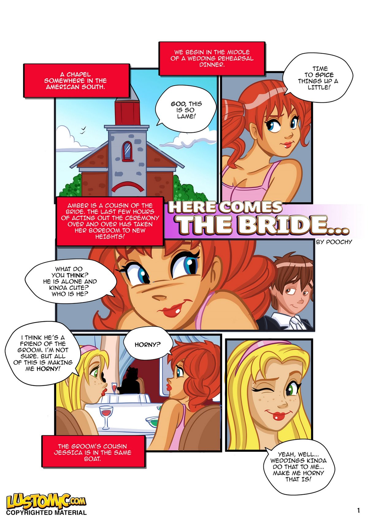 Free Femdom Cartoons Wedding Dress - Here Comes The Bride - Porn Cartoon Comics