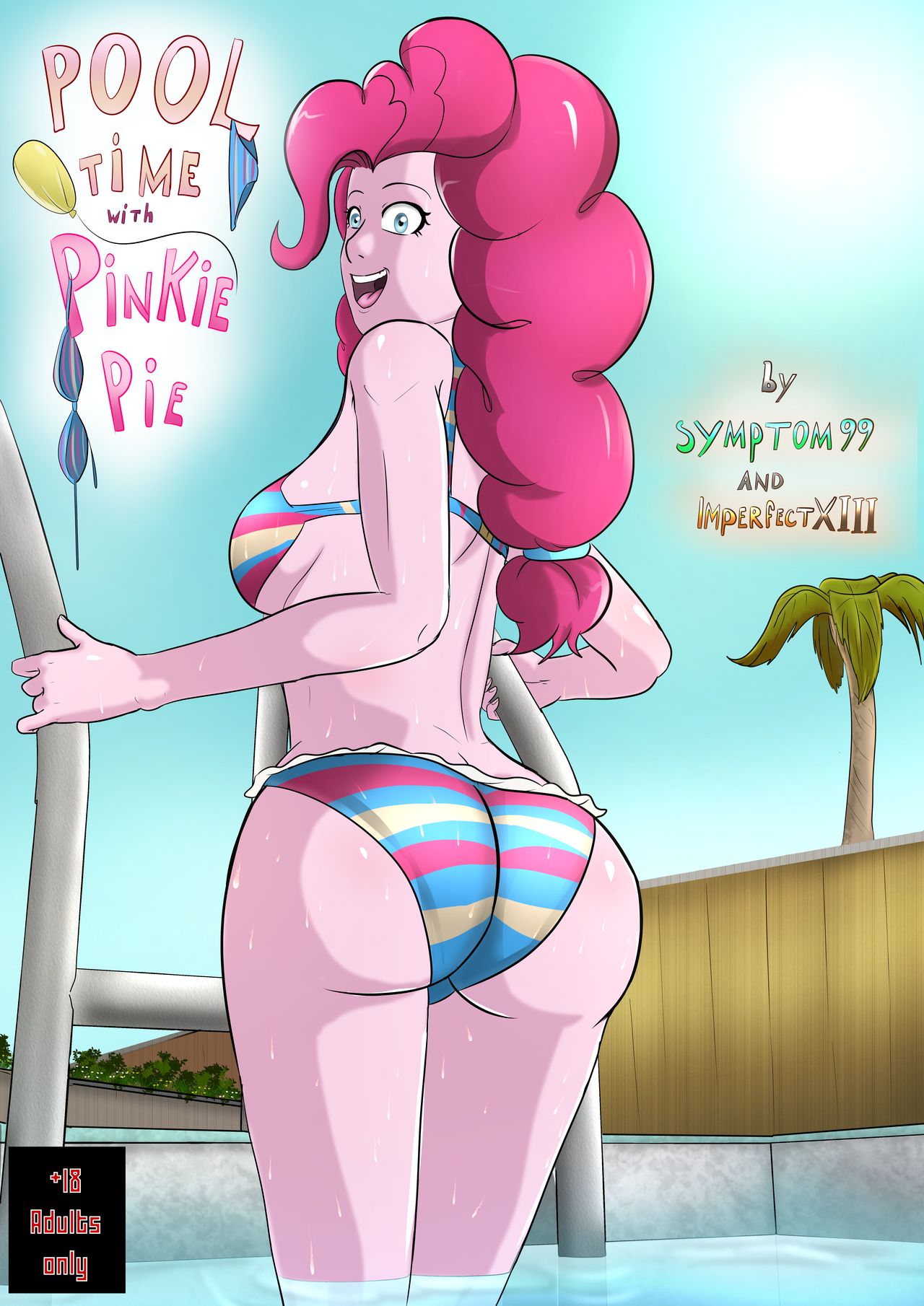 Pool Time with Pinkie Pie- My little pony - Porn Cartoon Comics