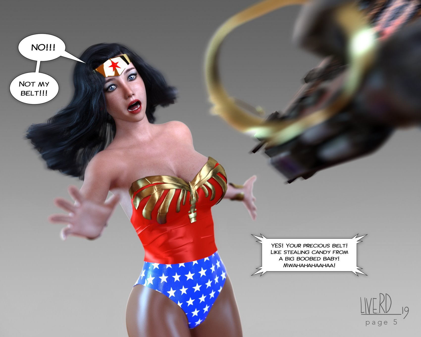 Wonder Woman vs Battle Titan- Live.RD - Porn Cartoon Comics