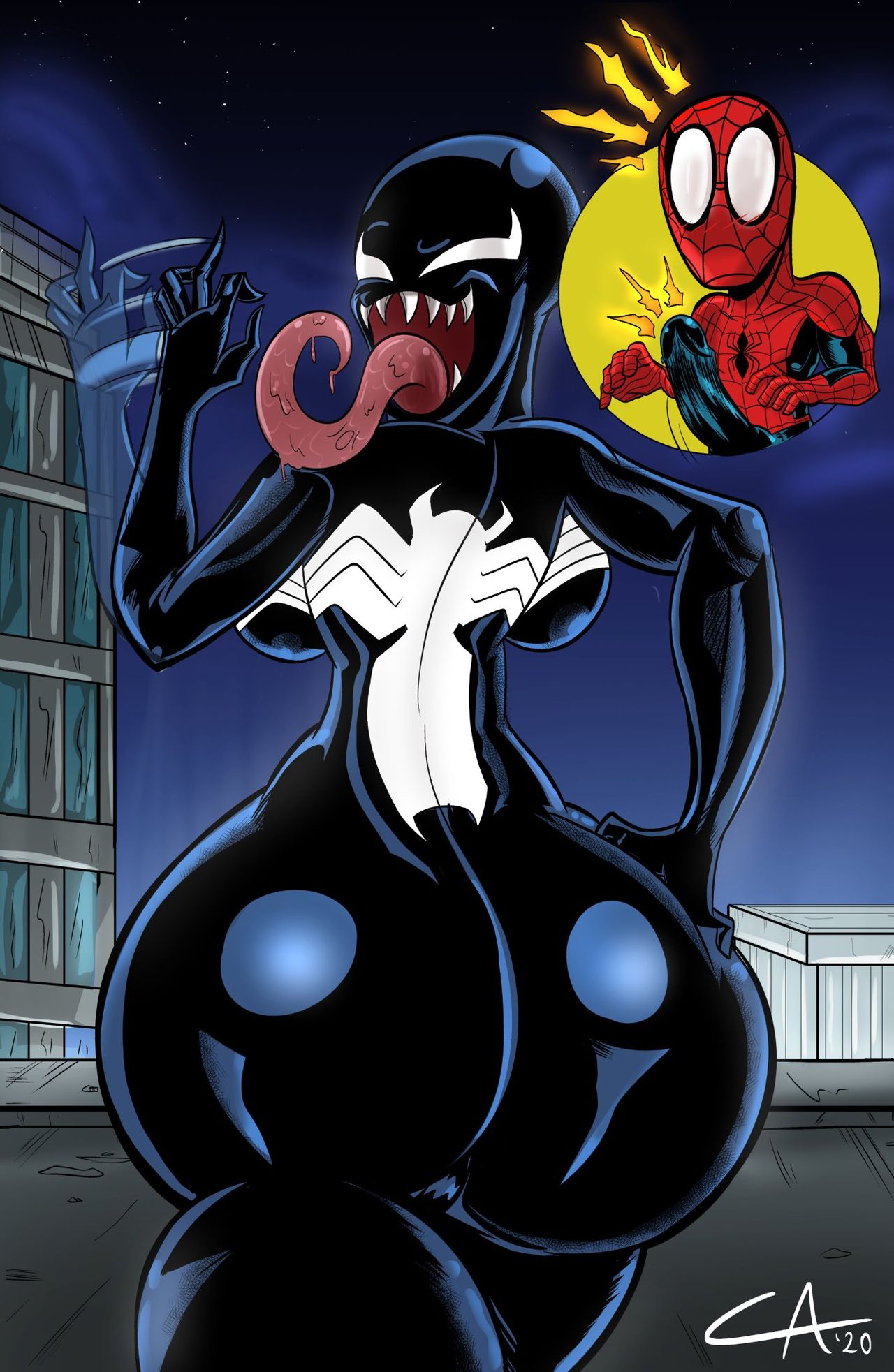 1280px x 1965px - Thicc-Venom - Ameizing Lewds (Spider-Man) - Porn Cartoon Comics