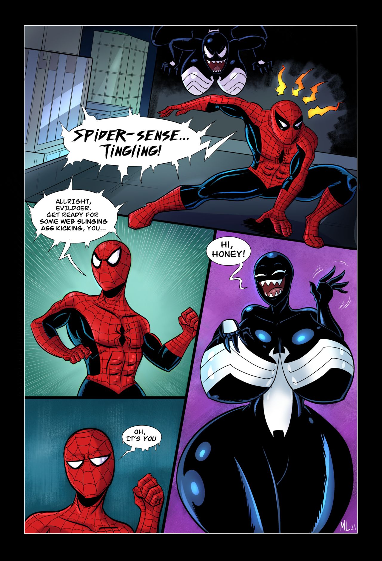 She Venom Porn - Thicc-Venom - Ameizing Lewds (Spider-Man) - Porn Cartoon Comics