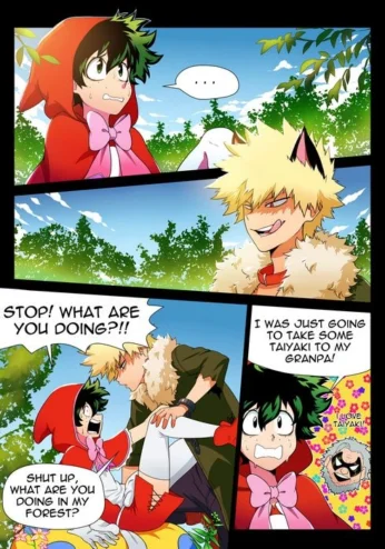 BakuDeku- kitsune23star (Red Riding Hood)
