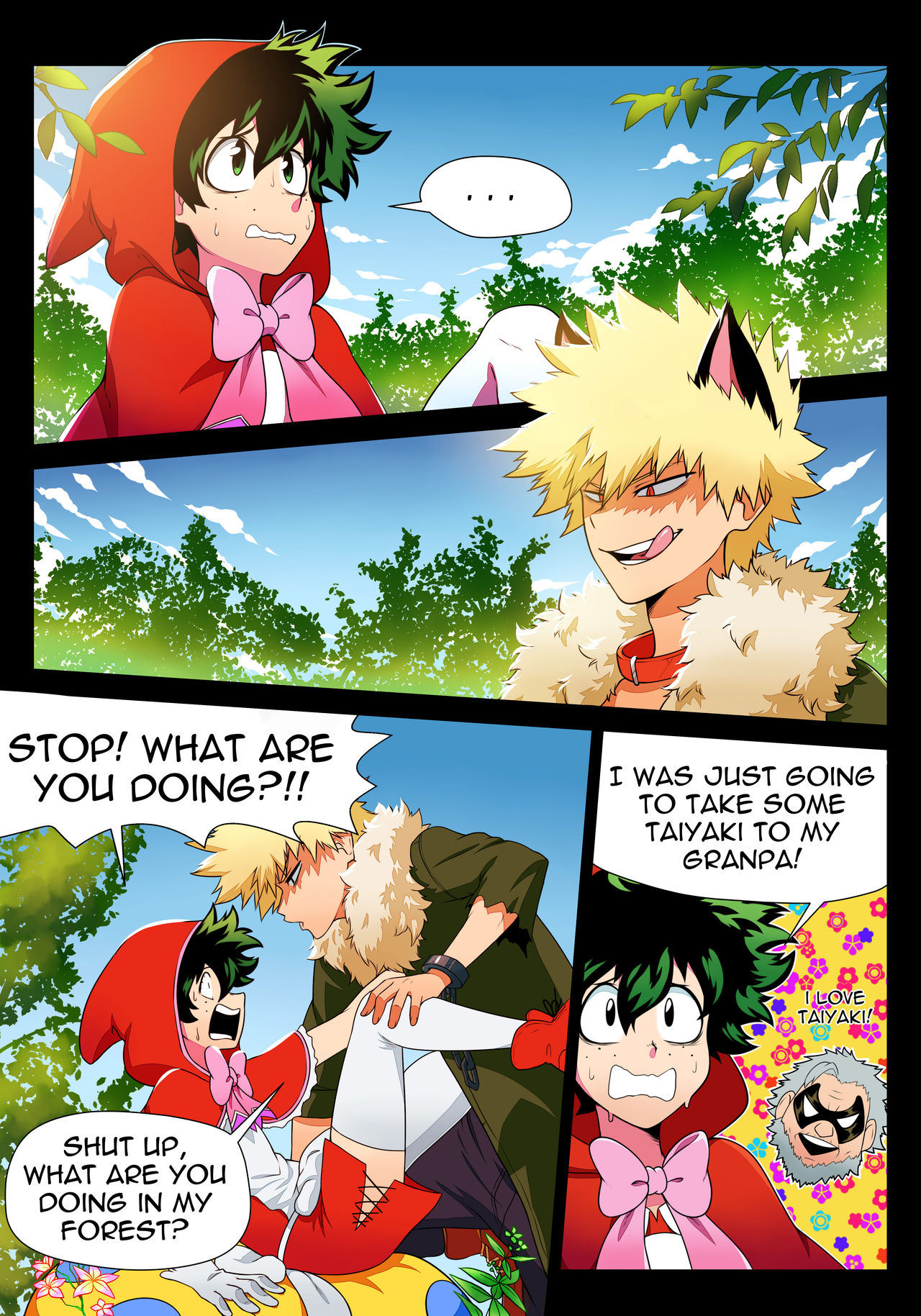 BakuDeku- kitsune23star (Red Riding Hood) - Porn Cartoon Comics