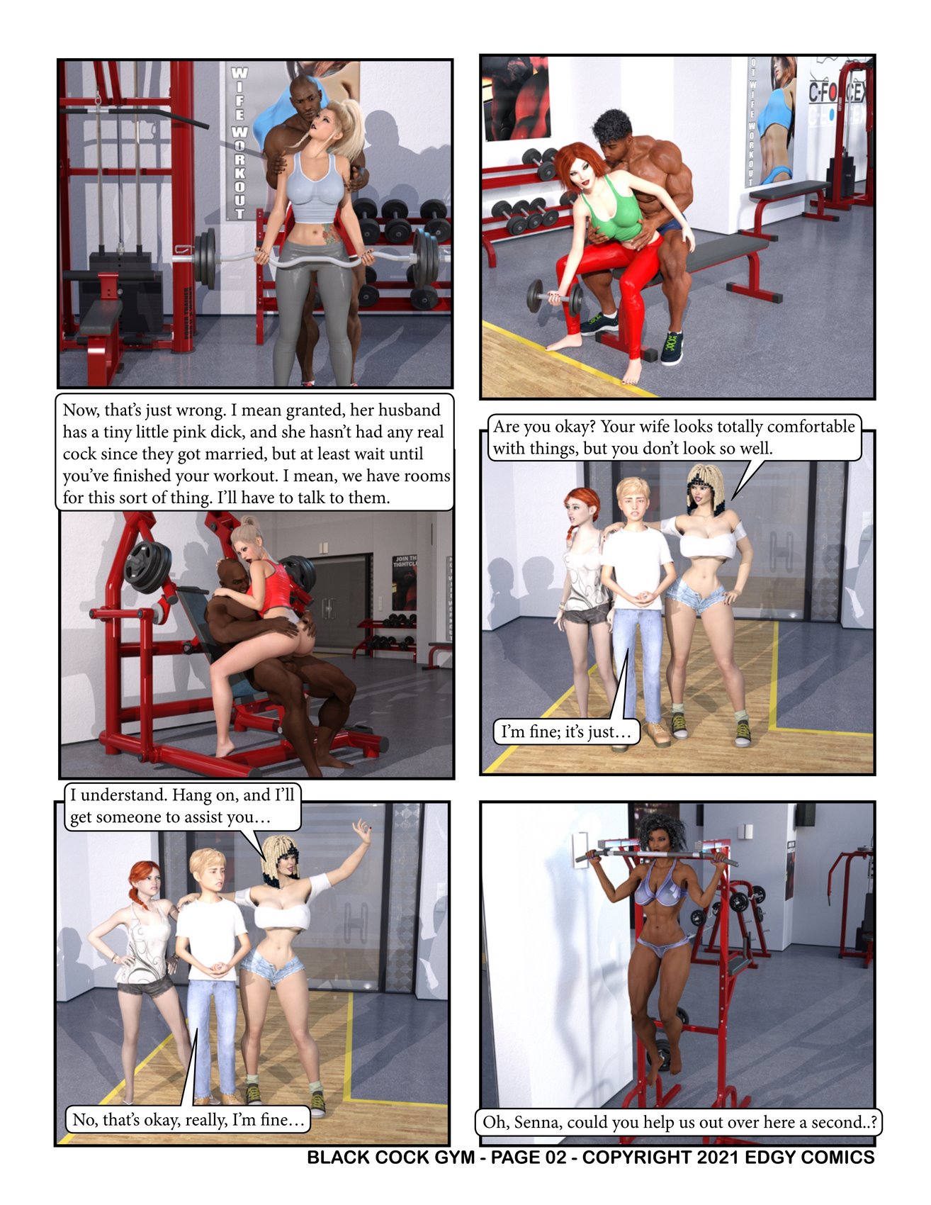 Black Cock Gym – Smutnut - Porn Cartoon Comics