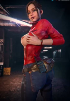 Claire Surprise- Fossilcord (Resident Evil) (4)