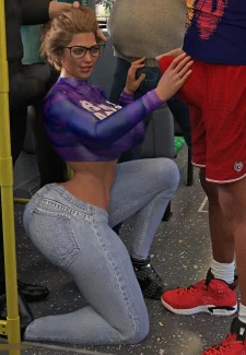 Gangbang in public bus- Bladoman (3)