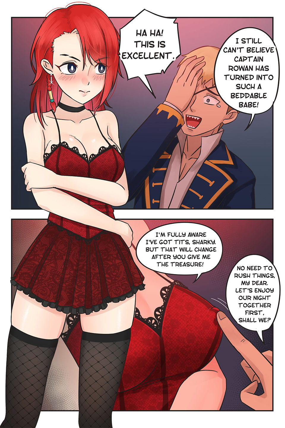 Red Anime Porn - Rowan the Red Hair #3- RudySaki - Porn Cartoon Comics