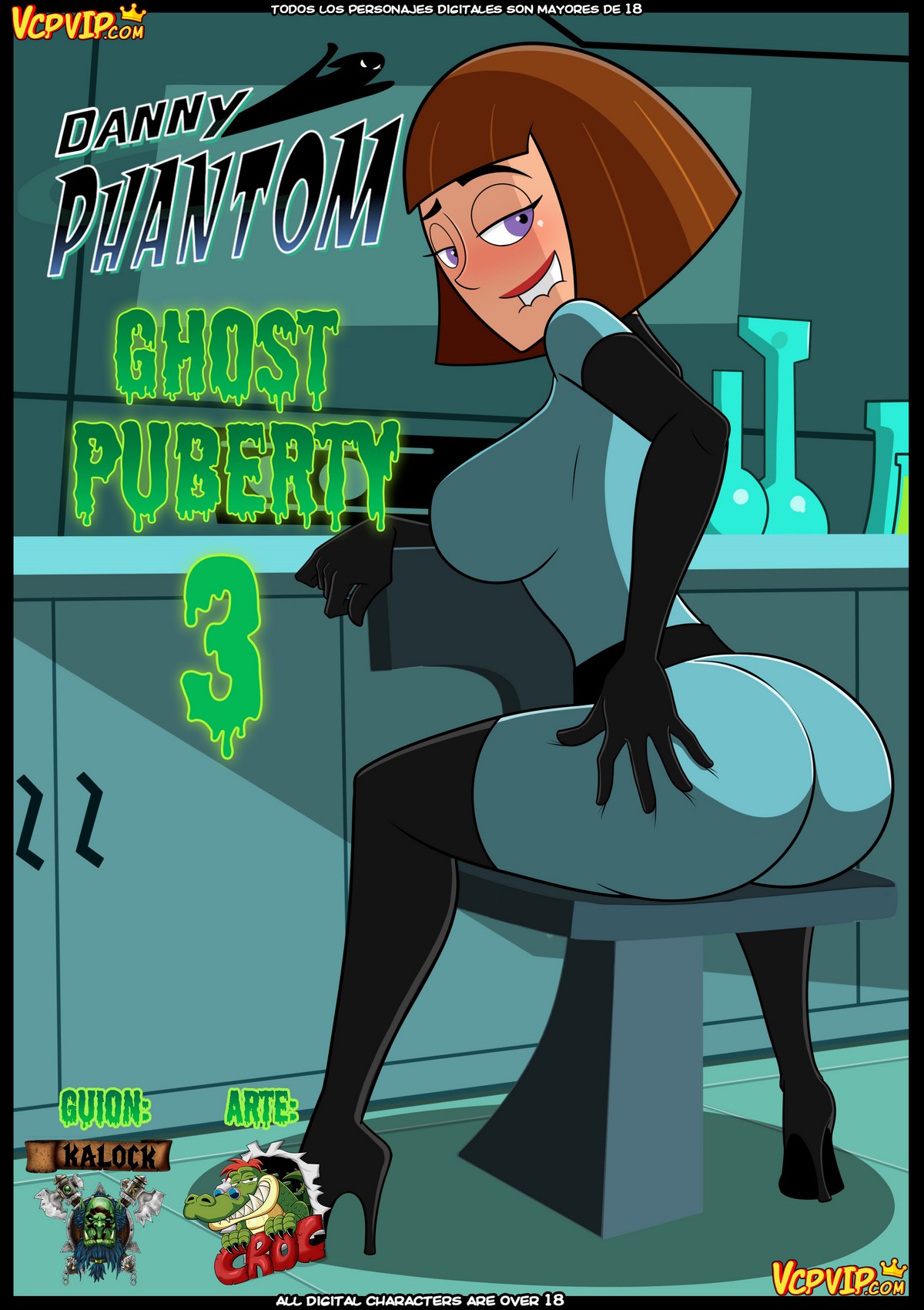 Ghost Puberty 3- Croc (Danny Phantom) - Porn Cartoon Comics