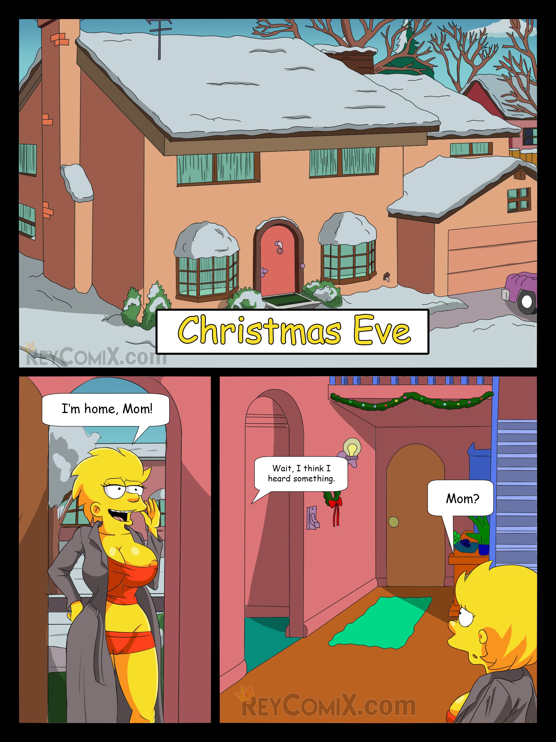 Simpson Cartoon Porn Family - Family Christmas- ReyComiX (The Simpsons) - Porn Cartoon Comics