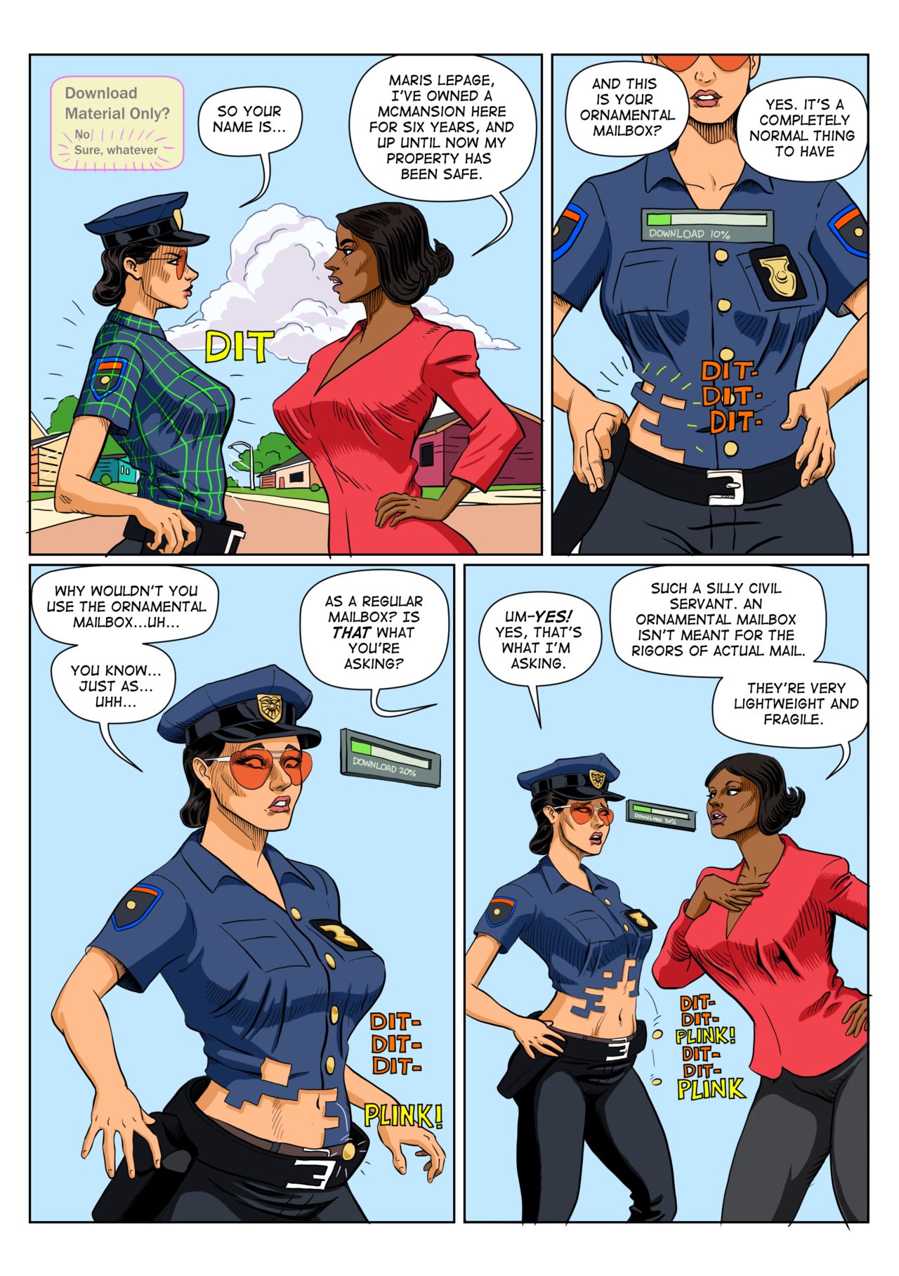 Legmuscle- Police Investigation! - Porn Cartoon Comics