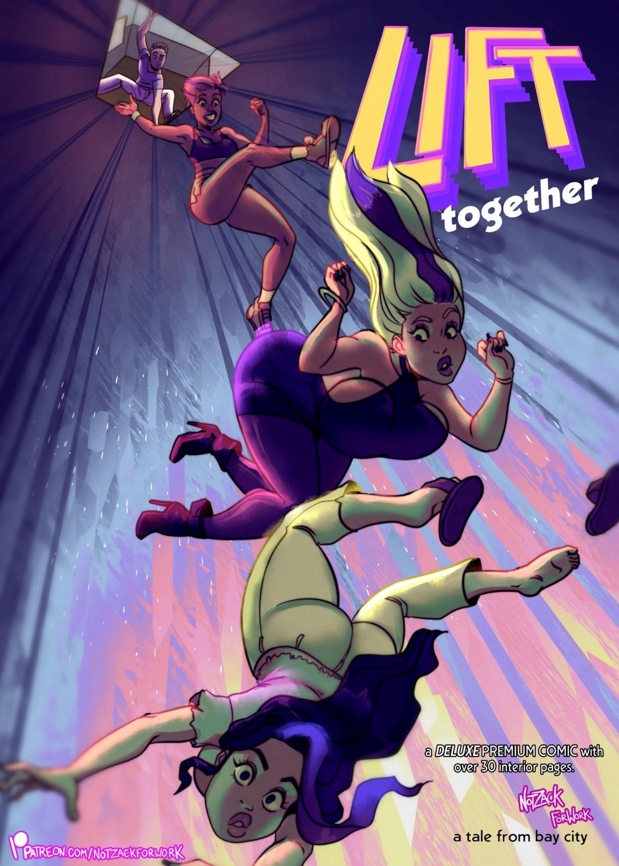 Cartoon Man Lift Fuck - Lift 2- Together by NotZackForWork - Porn Cartoon Comics