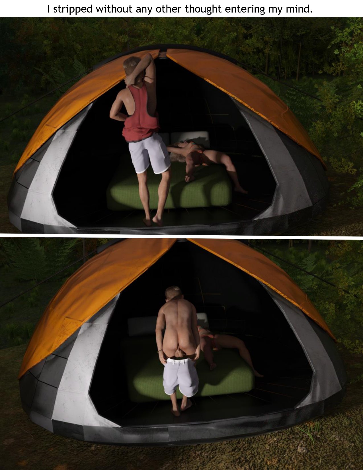 Mom And Son Porn Sex In A Tent - Mother & Son Annual Camping Trip- BBeane - Porn Cartoon Comics