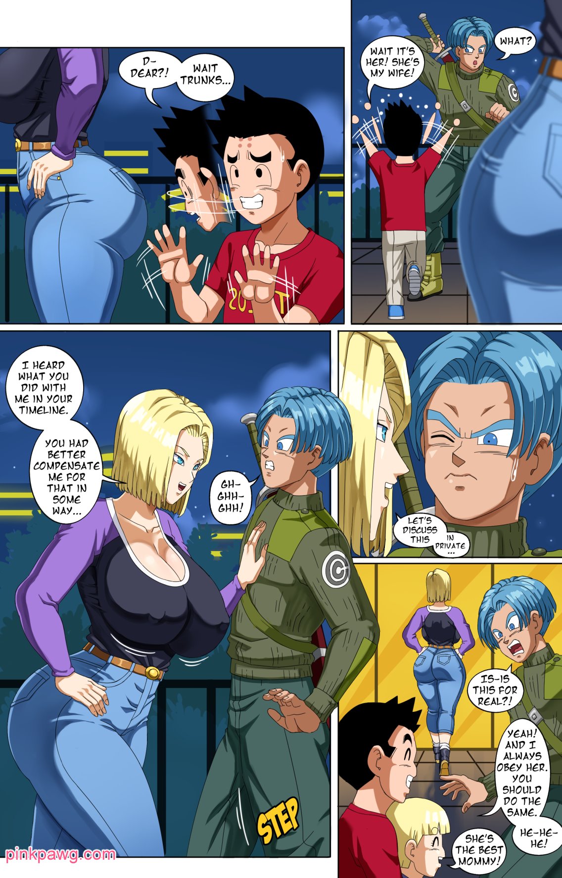 Android 18 and trunks xxx