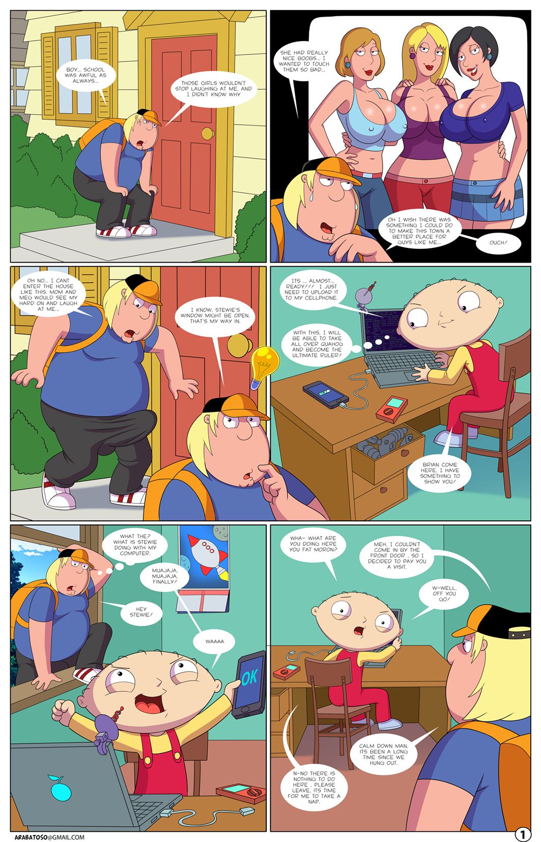 Double Penetration Cartoon Family Guy - Quahog Diaries (Family Guy) [Arabatos] - 1-2 - Porn Cartoon Comics