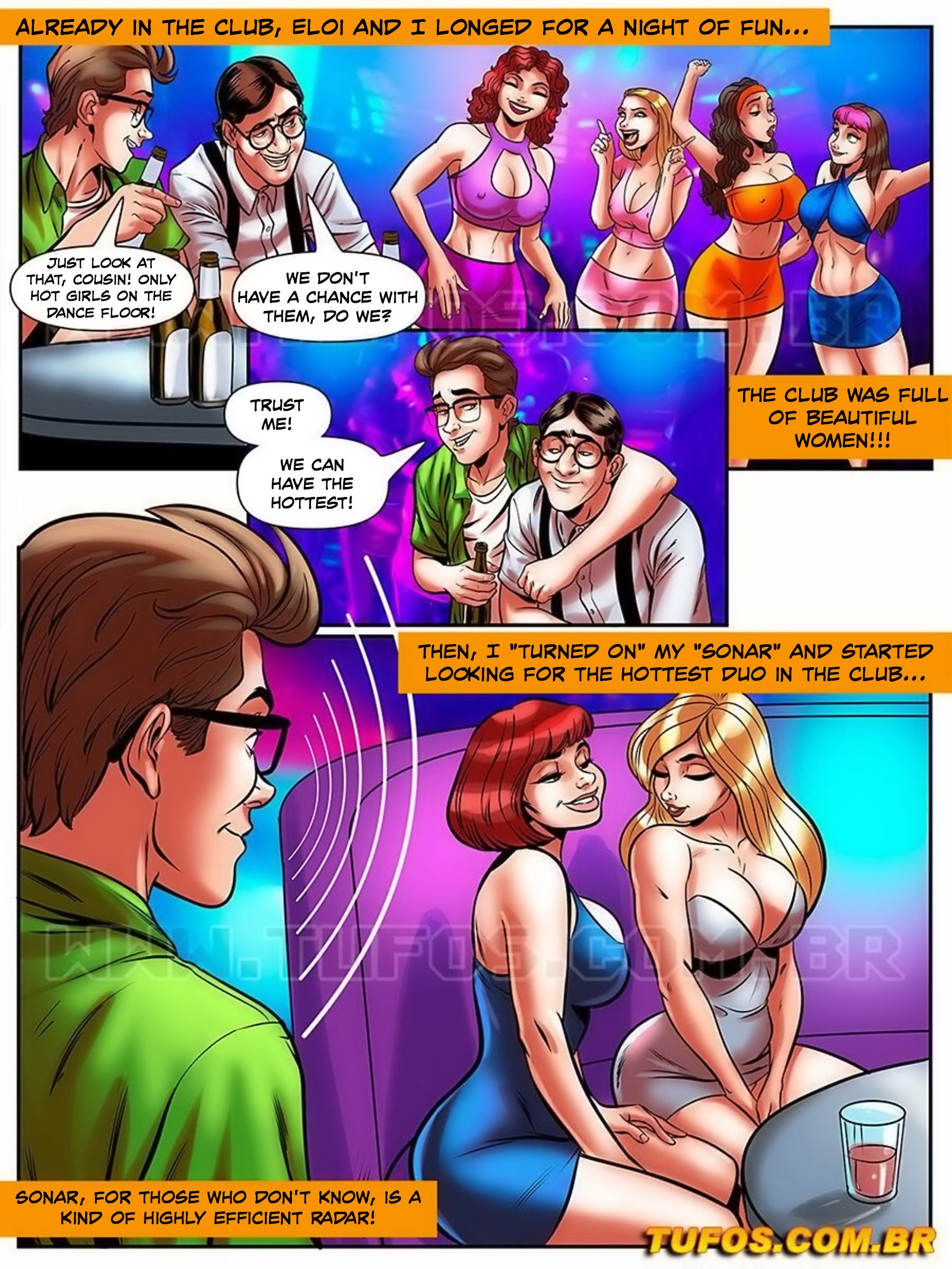 Cartoon Porn Hot Nerds - Nerd Stallion 19- Without panties in the Club - Porn Cartoon Comics