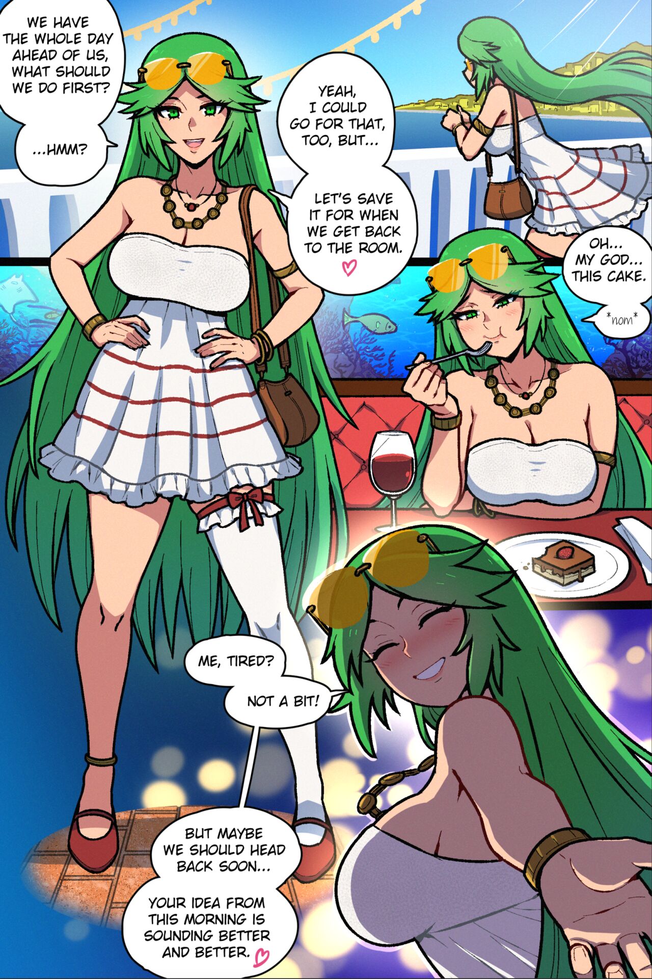 Green Haired Porn - Green-Haired Girlfriend (Kid Icarus) [AkaiRiot] - Porn Cartoon Comics