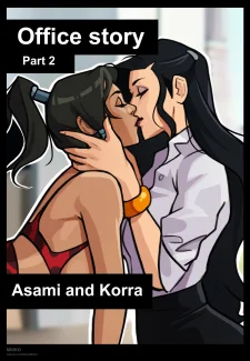 Korra and Asami- Office Story0009