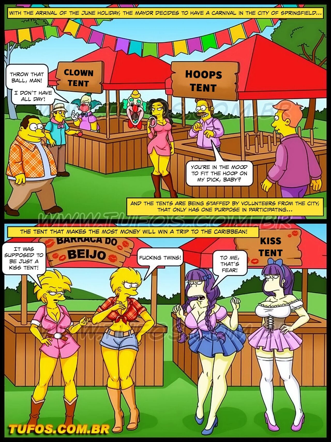 1280px x 1707px - The Simpsons 42 - Fuck tent - Porn Cartoon Comics