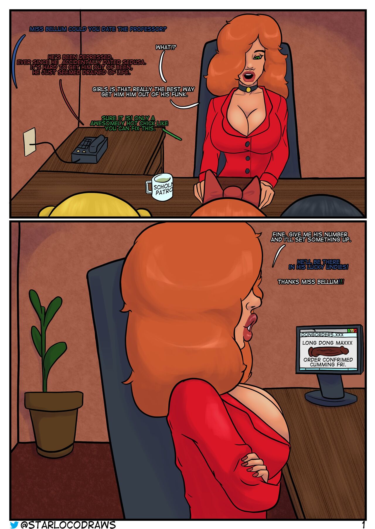 1280px x 1807px - Professor's Big Date [Starloco] - Porn Cartoon Comics