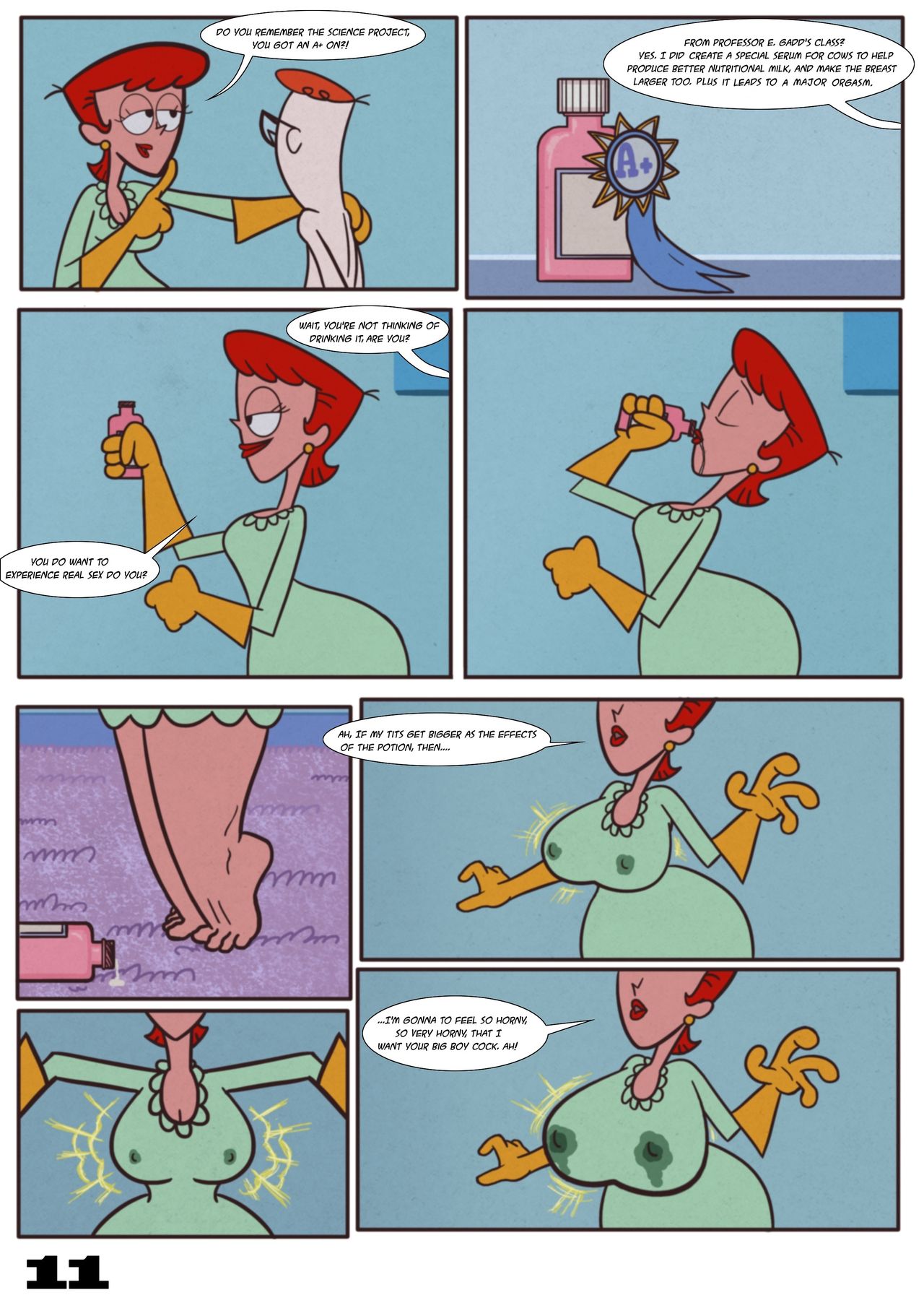 The Milking Motherly Incest- Dexter's Laboratory - Porn Cartoon Comics