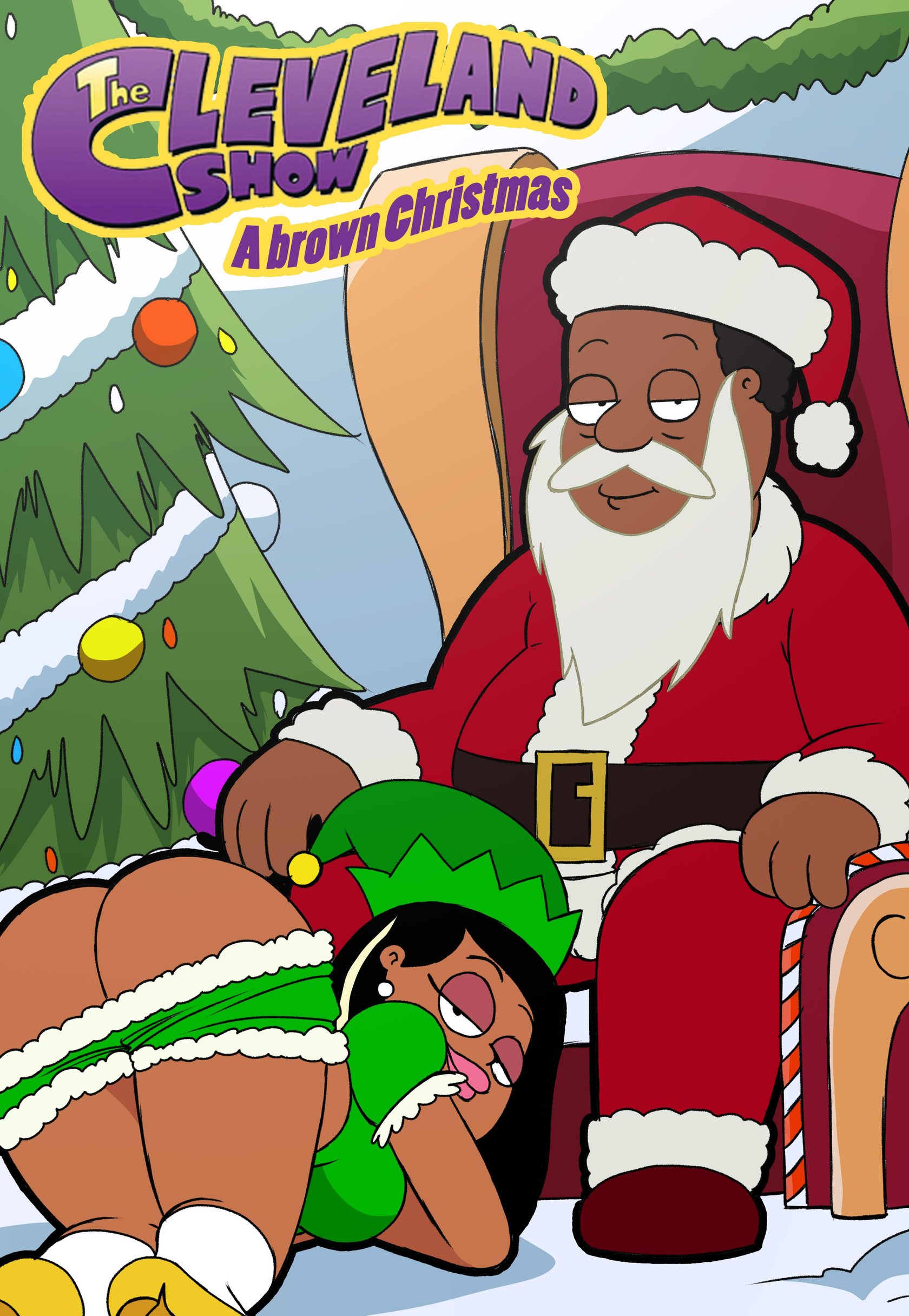 Shemales In Cleveland - A brown Christmas- The Cleveland show - Porn Cartoon Comics