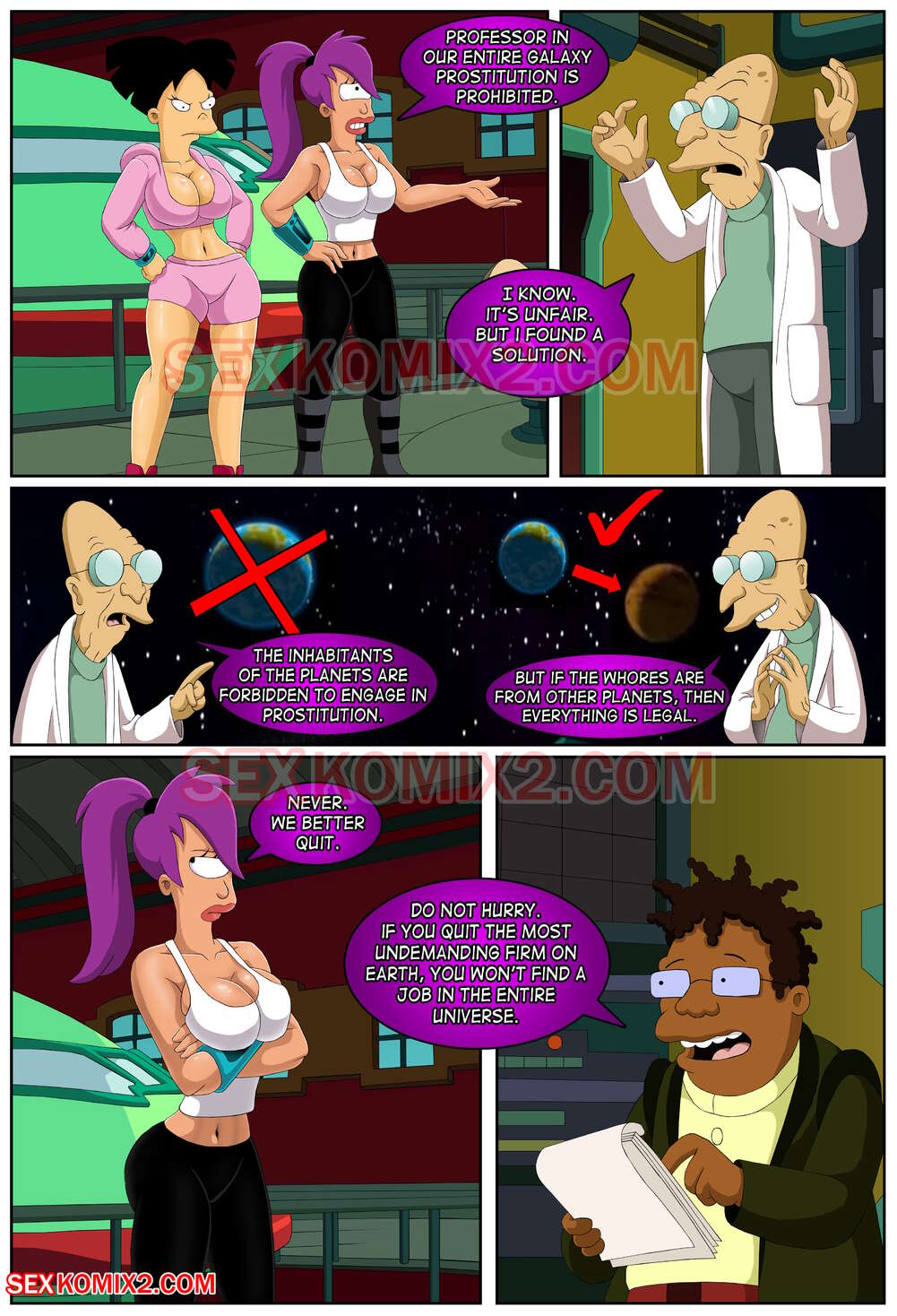 Futurama: Interplanetary sex [Sexkomix2] - Porn Cartoon Comics