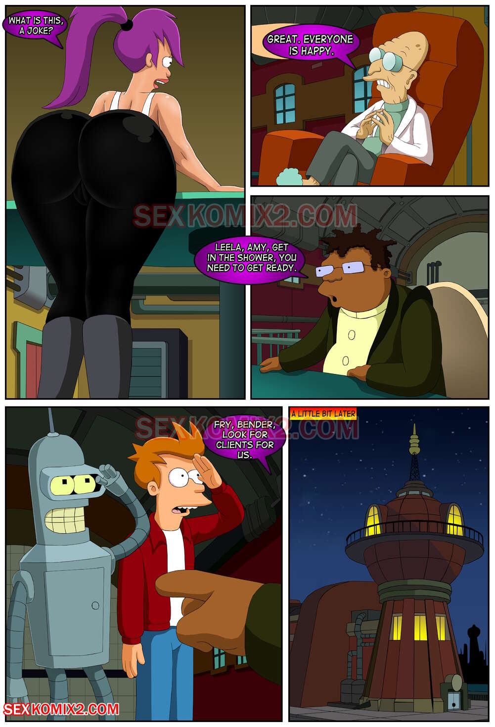 Futurama Cartoon Sex - Futurama: Interplanetary sex [Sexkomix2] - Porn Cartoon Comics
