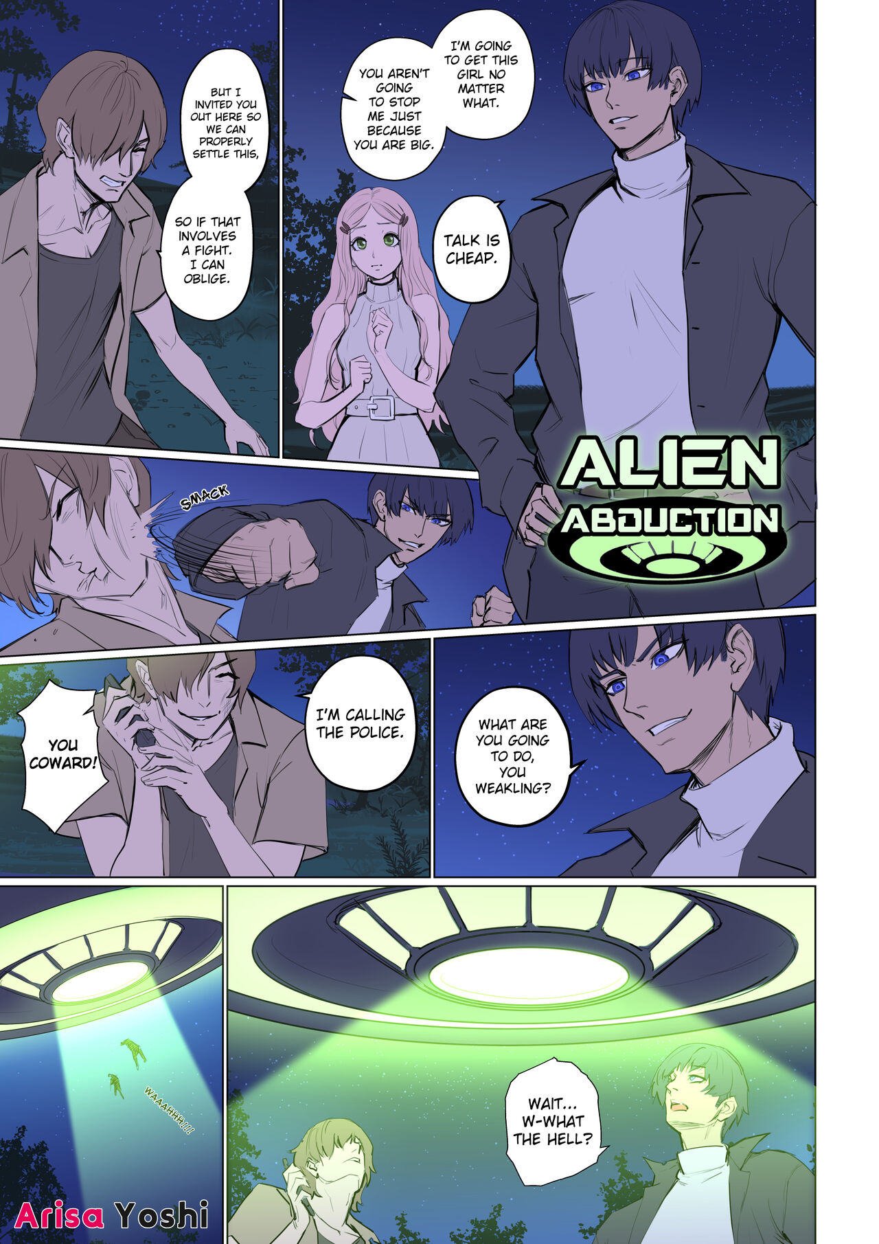 Alien abduction comic porn