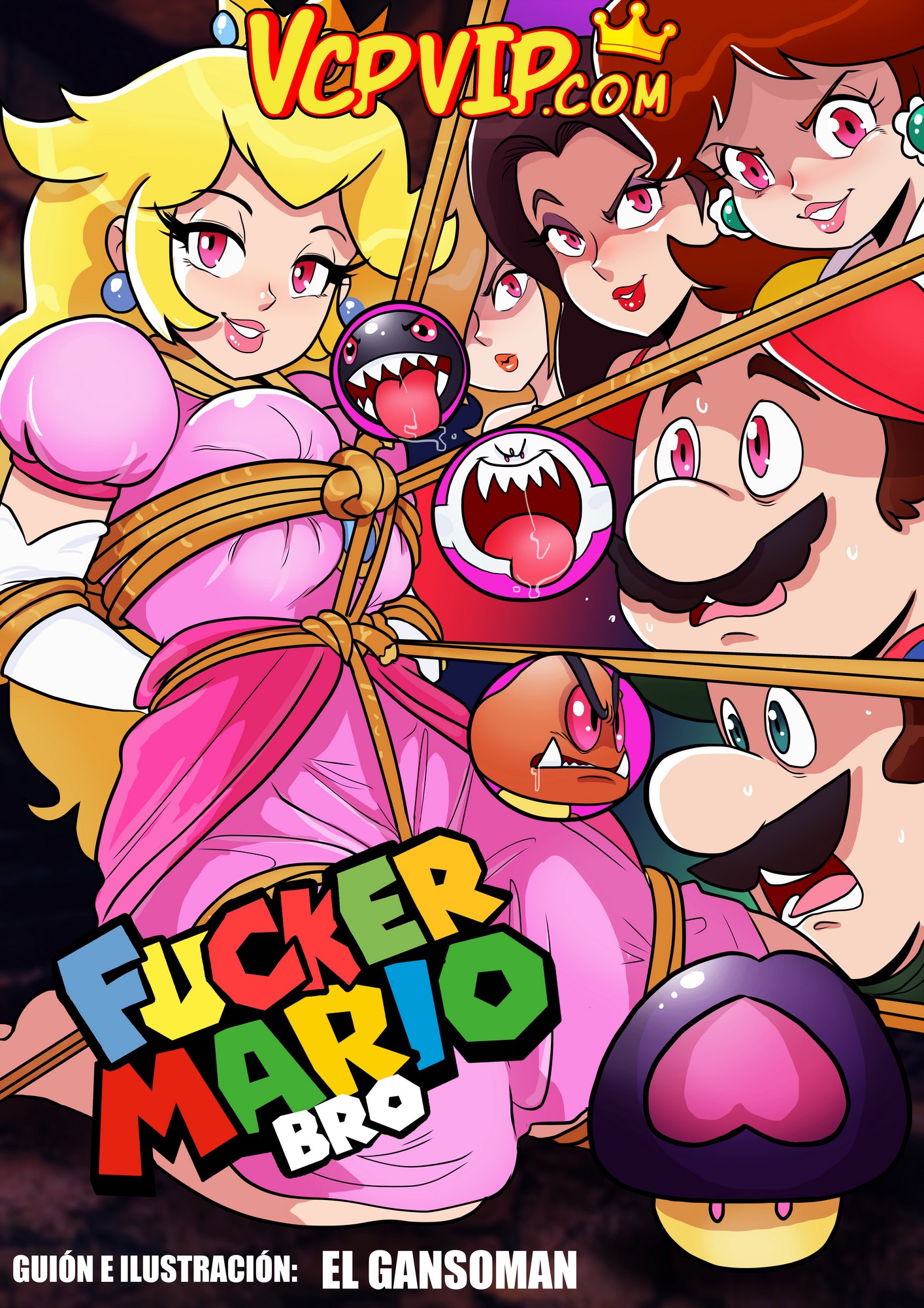 Fucker Mario Bros. [Gansoman] - Porn Cartoon Comics
