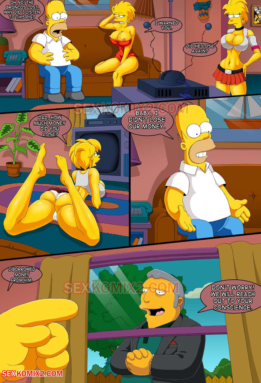 1001px x 1468px - Simpsons. To the planet Orgasmo - Porn Cartoon Comics
