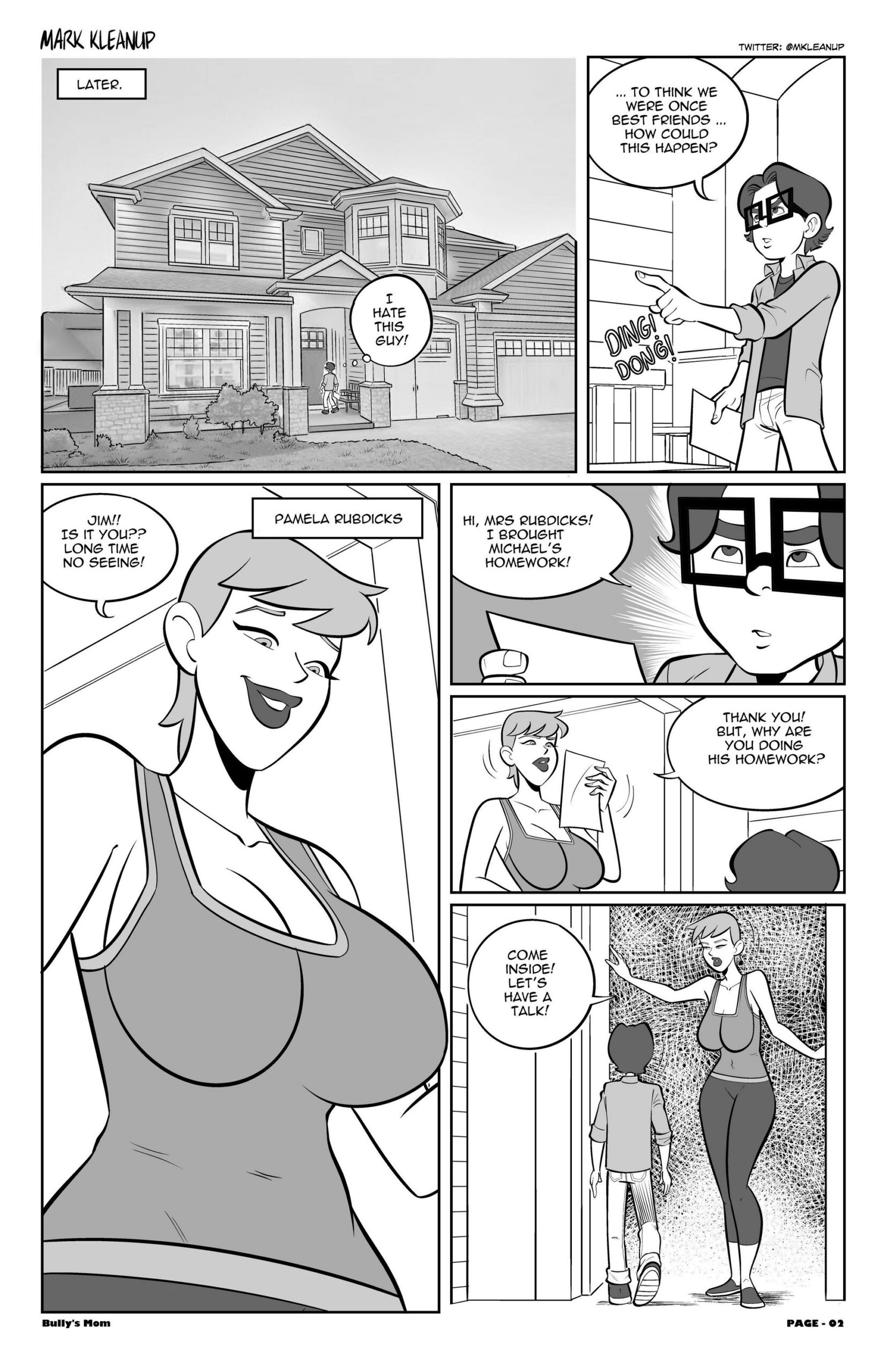 Dongi Porn - Bully's Mom- Mark Kleanup - Porn Cartoon Comics