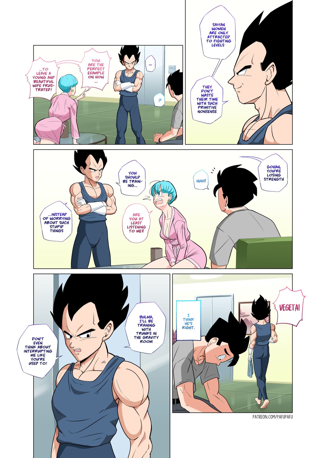 Gohan vs Bulma! (Dragon Ball Z) [PafuPafu] - Porn Cartoon Comics