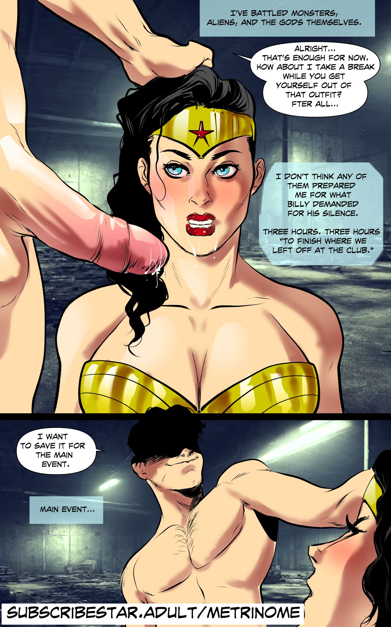 Wonder Girl - Wonder Woman Blackmailed [Metrinome_Alpha] - Porn Cartoon Comics