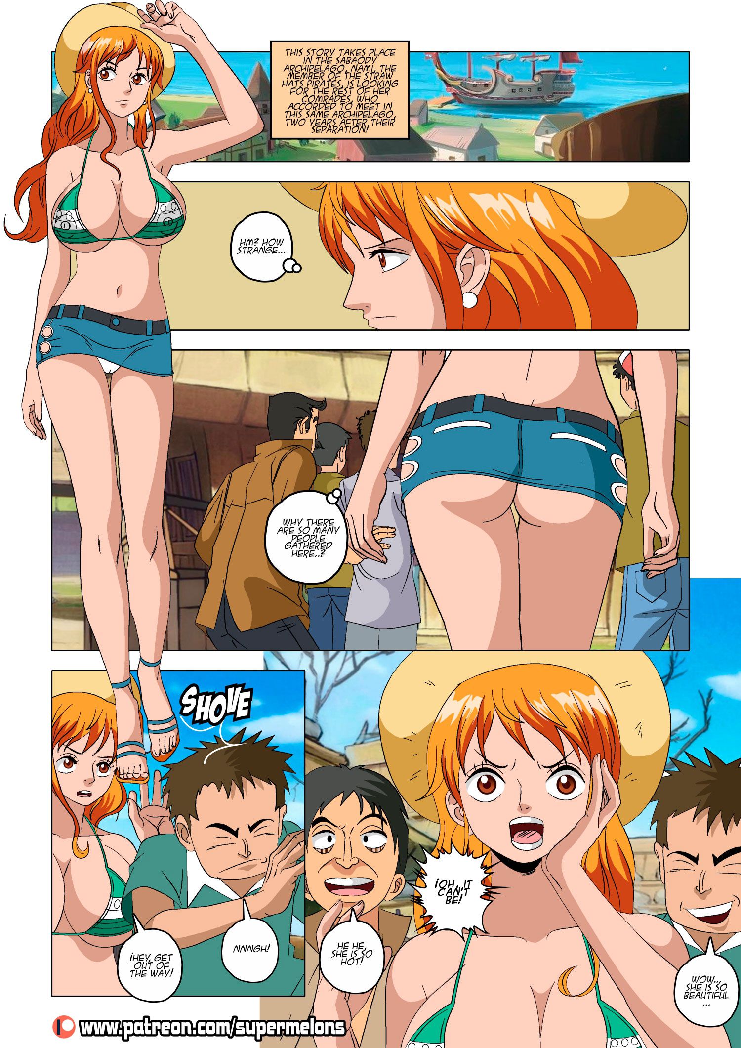 Nami's Escape (One Piece) [Super Melons] - Porn Cartoon Comics