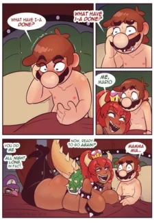 Bowsette x Mario [Cobatsart] (ilikecomix cover)