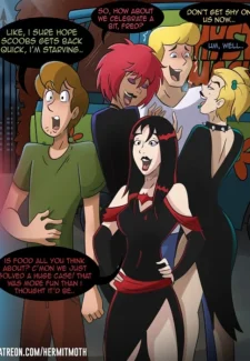Shaggy and Fred party with the Hex girls