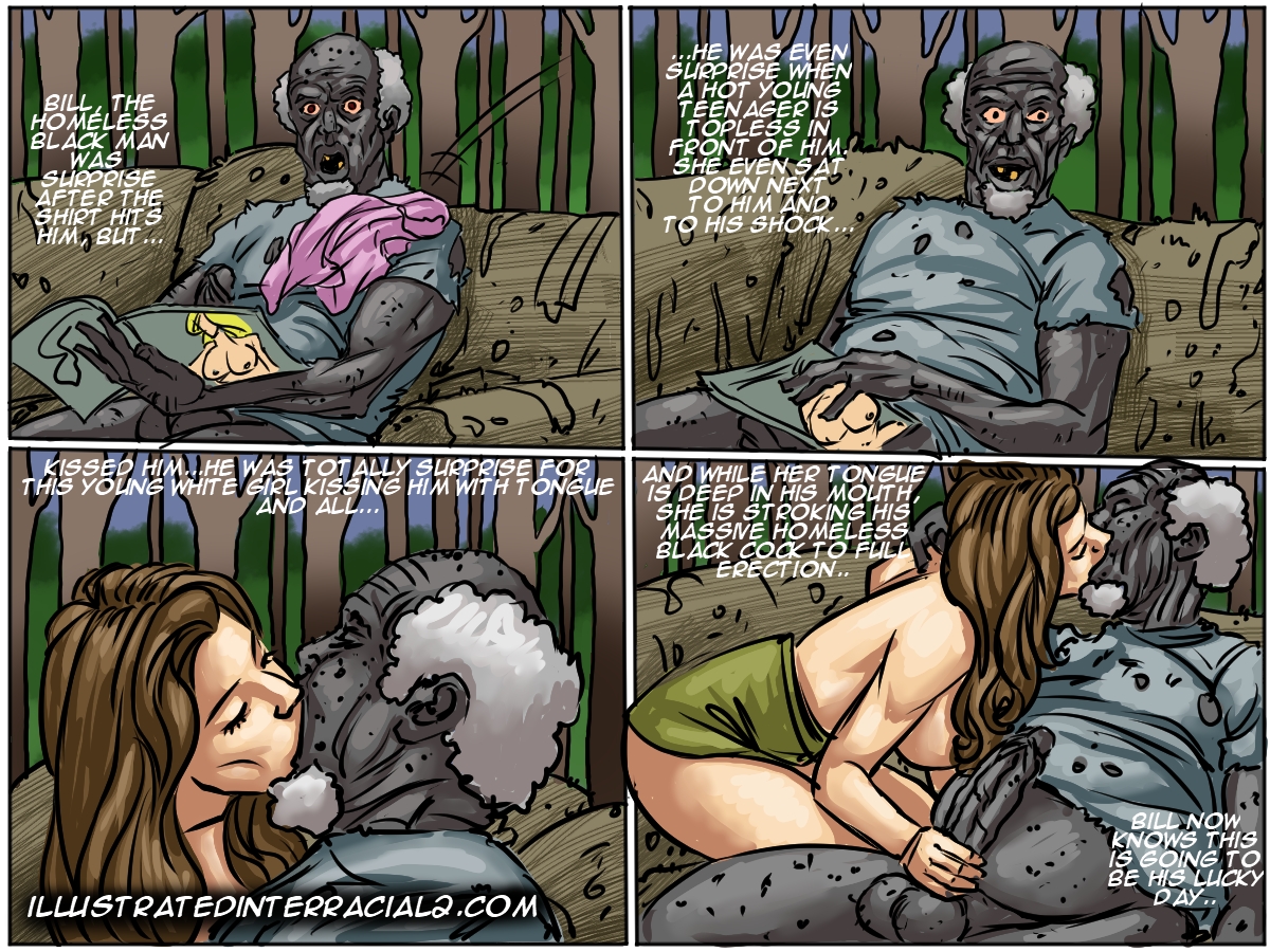 Into The Woods- Illustratedinterracial - Porn Cartoon Comics