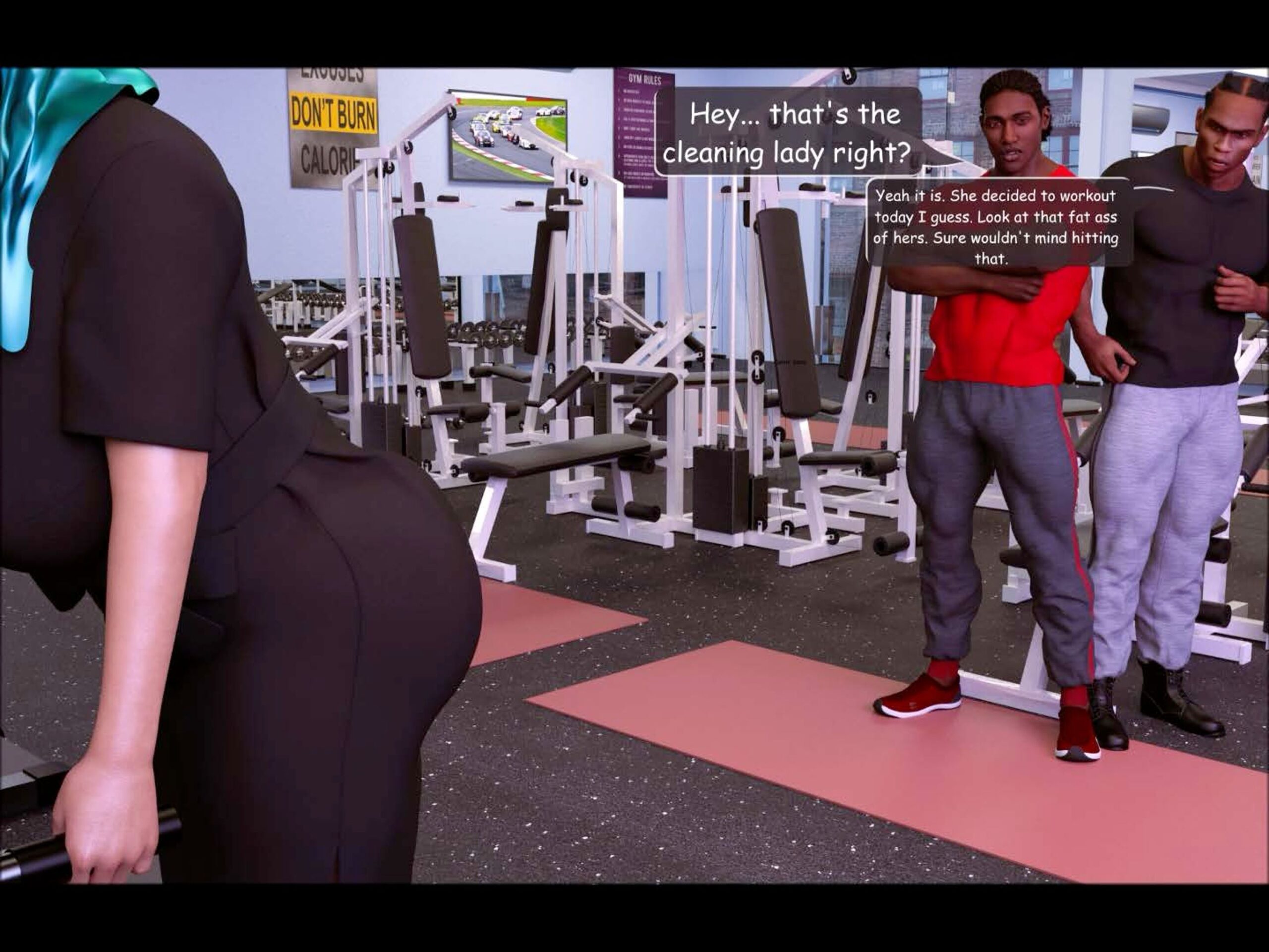 Working Out With BBC- Mature3D - Porn Cartoon Comics