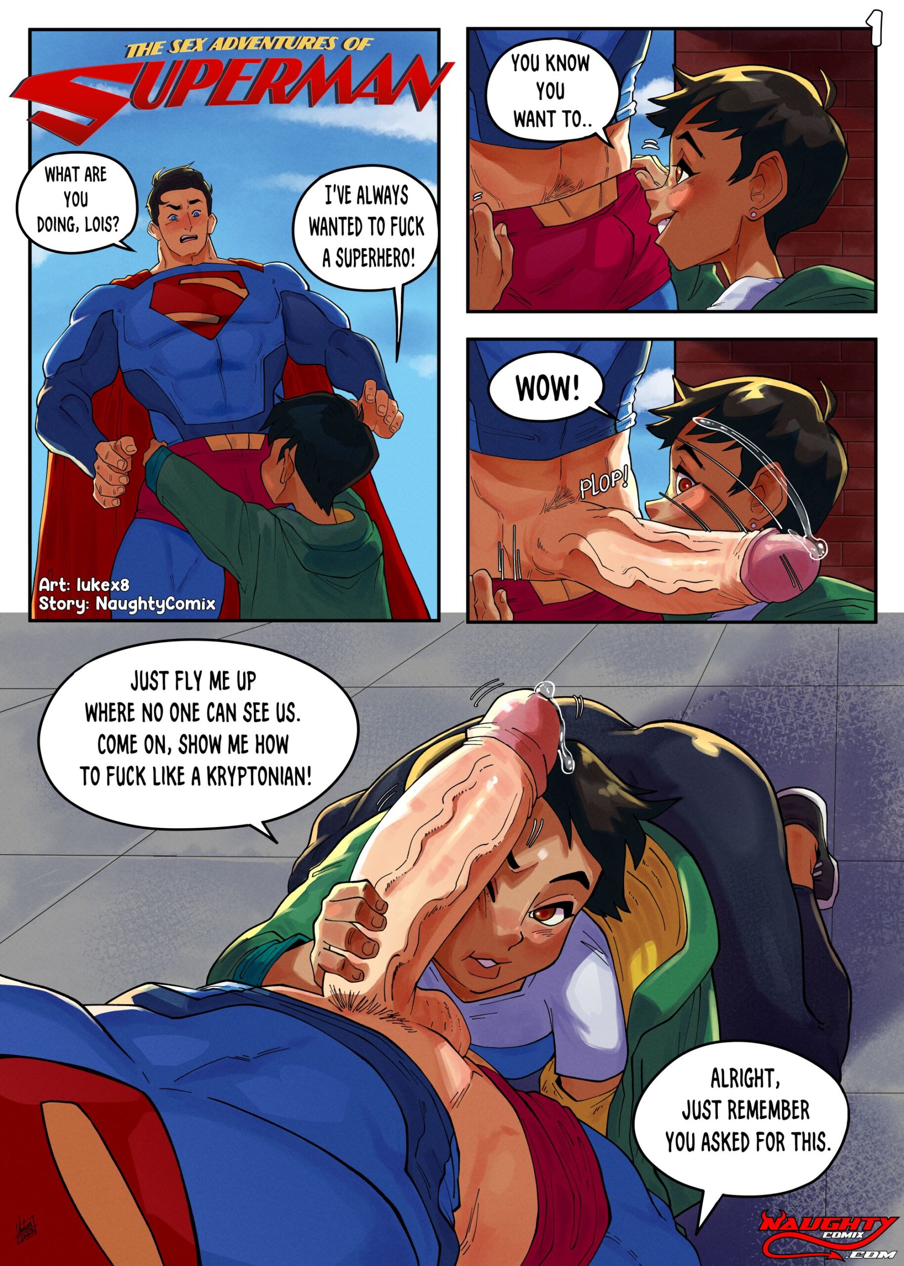 The Sex Adventures Of Superman- NaughtyComix - Porn Cartoon Comics