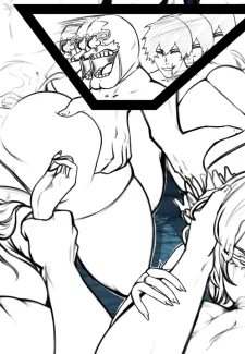 Rukia x Orihime in the 1000 Year ANAL Orgy 0032