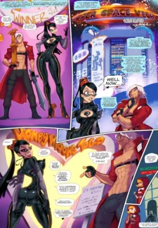 [Fred Perry] Bayonetta and Dante in Super Space Vegas (Bayonetta, Devil May Cry)