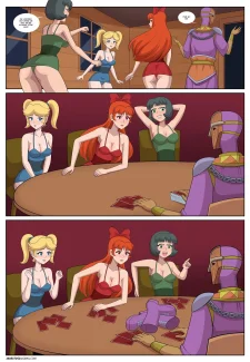 The PowerPuff Girls in a Gable with Chains 0004