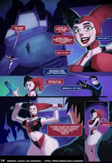 BATMAN - Harley X Nightwing porn comics