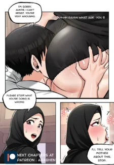 Affair with my hijab aunt 10005