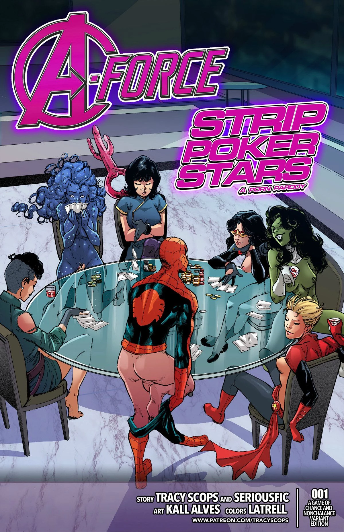 A-Force Strip Poker Stars (The Avengers)