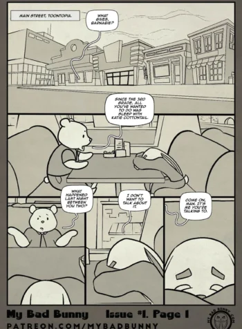 porn comic by My Bad Bunny with a furry bunny boy.