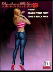 Candie Your First Time A Black Man [BlackOnWhite3D]